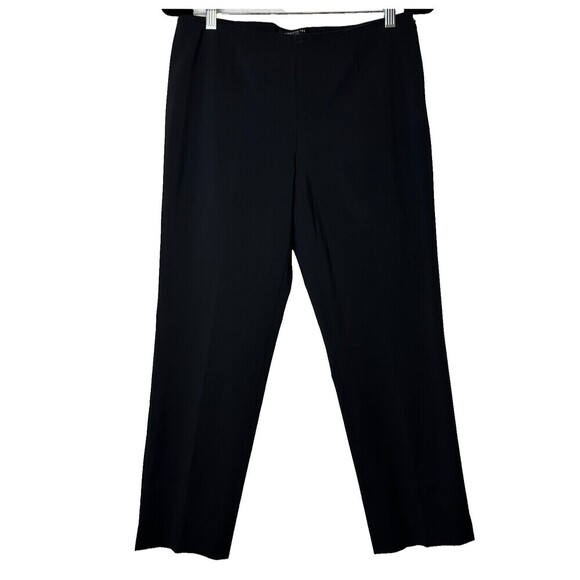 2/$30 Lafayette 148 Cropped Bleecker Black Pants Size 4 Career Office Stretch - Picture 1 of 11